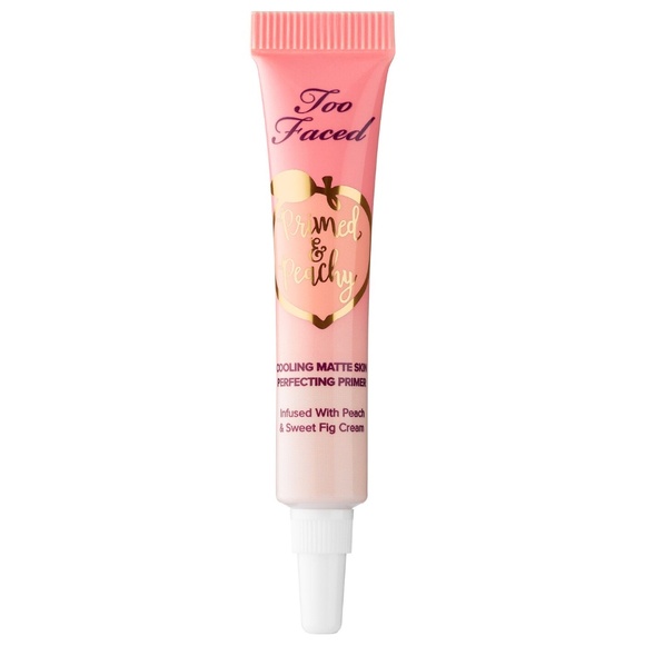 🎀 $14 - Too Faced Primed & Peachy Matte Cooling Skin Perfecting Primer Travel - Picture 3 of 11